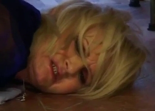 Pantyhose-clad chick destroyed by her son