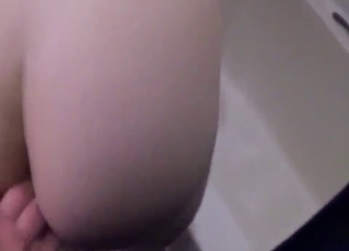 Jerking it while looking at mommy