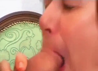 Mommy blowing her good little boy
