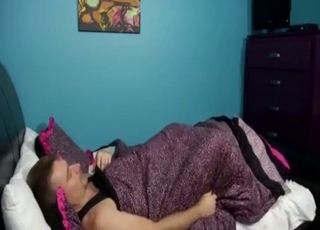 Tanned wavy-haired babe fucks her brother